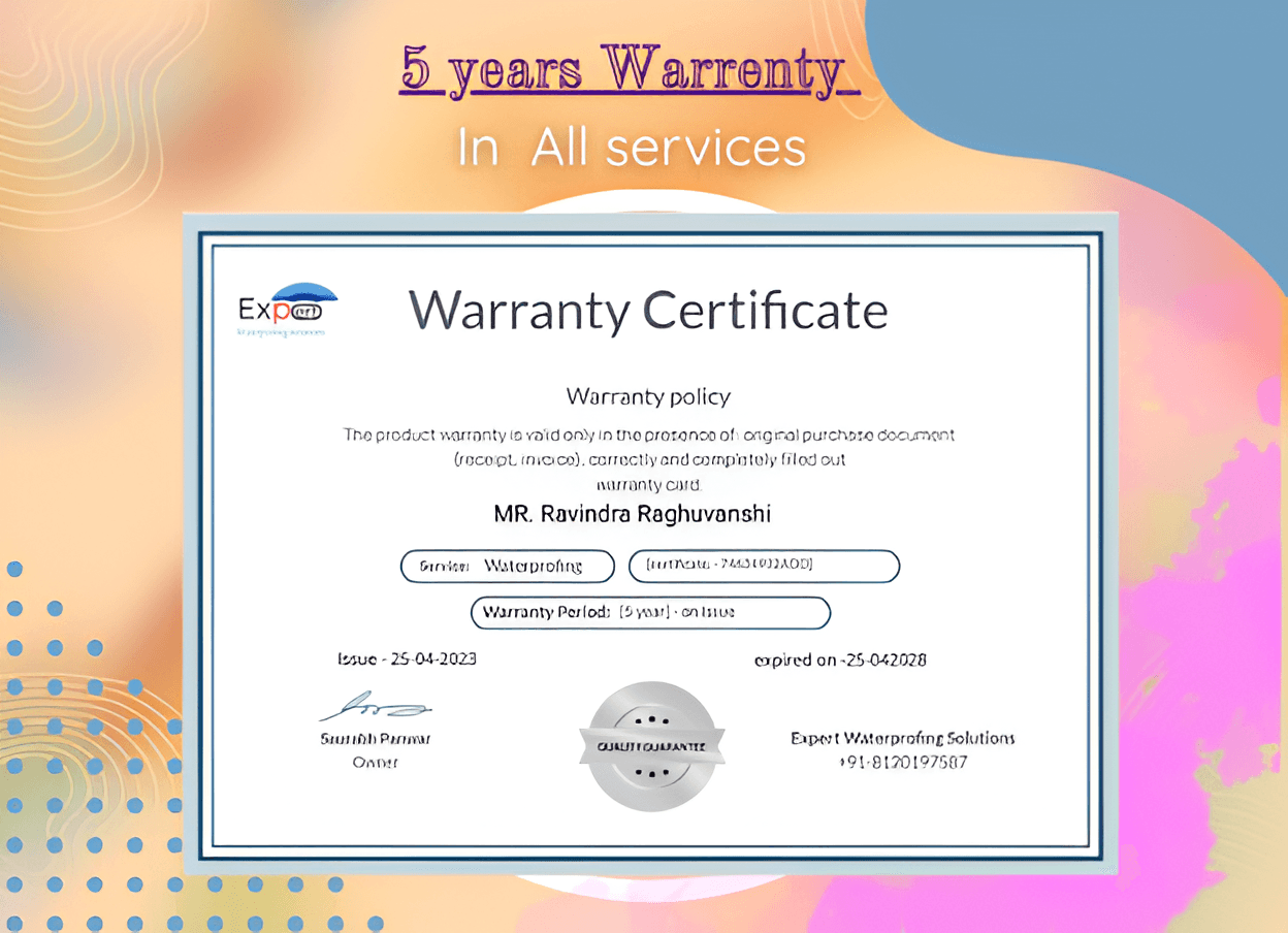 5 Years Warranty